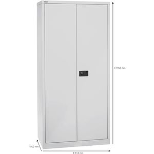 Produktbild für Werkzeugschrank Bisley HC782S4G, aus Metall, lichtgrau