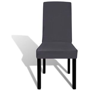 Produktbild für Stuhlhusse vidaXL 131425, elastisch, anthrazit