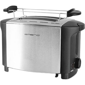 Emerio Toaster TO-108275.1, 2 Scheiben, 800 Watt, Metallgehäuse, silber