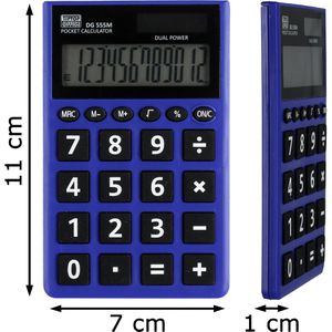 Produktbild für Taschenrechner TipTop-Office DG-555M, farbig sortiert