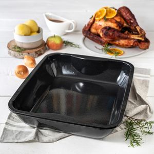 Produktbild für Auflaufform Zenker XXL Bräter 7203, schwarz, aus Emaille