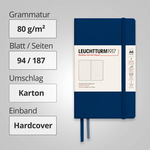 Produktbild für Notizbuch Leuchtturm1917 Pocket, 342921, Karton Hardcover