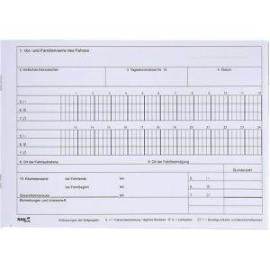 Produktbild für Kontrollbuch RNK 3095, A5 quer, 30 Blatt