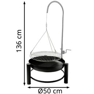 Produktbild für Holzkohlegrill Böttcher-AG 60311, Schwenkgrill