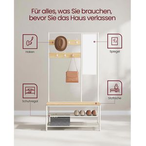 Produktbild für Garderobenständer Vasagle HSR415W09, weiß