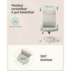 Produktbild für Bürostuhl Songmics OBN034K01