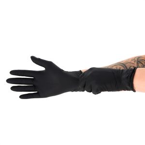 Produktbild für Einmalhandschuhe bingold Nitril 35BLACK, schwarz, 100 Stück
