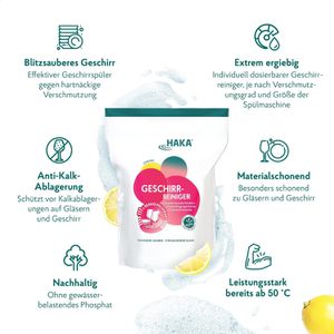 Produktbild für Spülmaschinenpulver HAKA Zitrone, ökologisch