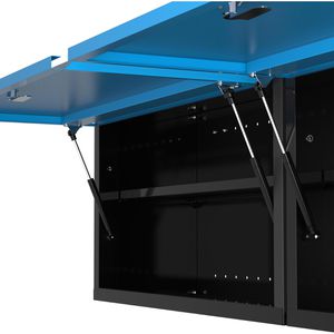 Produktbild für Werkzeugschrank Güde GWS 2T XL, 40463, Metall, schwarz / blau