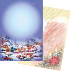 Weihnachtsbriefpapier Böttcher-AG Wintermärchen