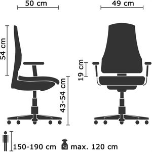 Produktbild für Bürostuhl hJh-OFFICE ENCO, 810030