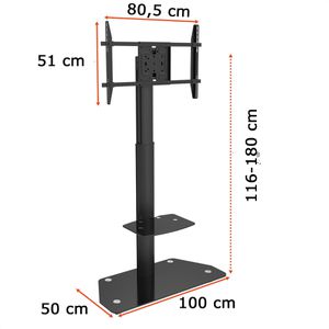 Produktbild für TV-Ständer Celexon Adjust-3270MP Portrait, Ablage &amp; Rollen