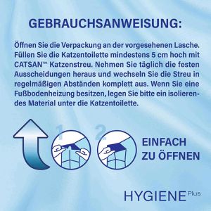 Produktbild für Katzenstreu Catsan Hygiene Plus, aus Quarzsand und Kalk