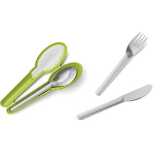 Besteck-Set Emsa Clip & Go N1071800, Edelstahl 18/10