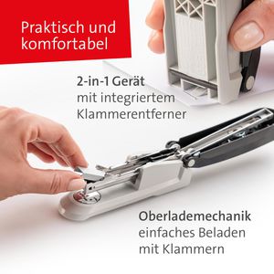 Produktbild für Heftgerät Novus E 20, 60-E2001, inkl. 200 Heftklammern