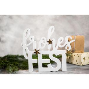 Produktbild für Weihnachtsdeko Heitmann-Deco 1008736, Frohes Fest