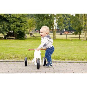 Produktbild für Dreirad Pinolino 239424 Mini-Laufdreirad Charlie, weiß / natur