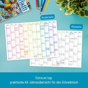 Produktbild für Plakatkalender Häfft 9779-0, Rainbow, 2025/2026