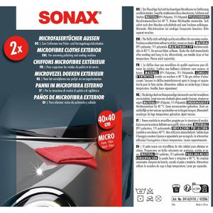 Produktbild für Poliertuch Sonax 04162410, MicrofaserTücher Außen, 40 x 40 cm