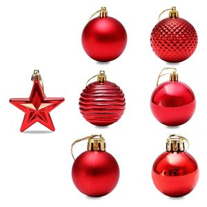 Produktbild für Weihnachtskugeln Deuba 105292, rot