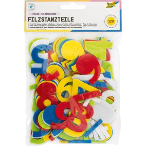 Bastelfilz Folia 5261 Zahlen, 4.5 cm