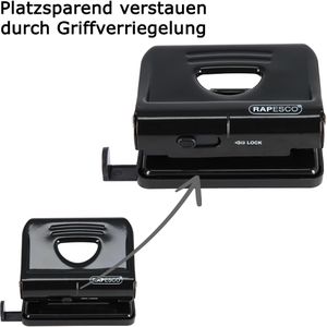 Produktbild für Locher RAPESCO 820, PF820MB1, schwarz