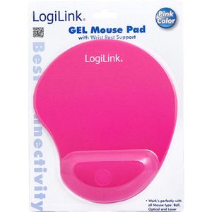 Produktbild für Mauspad LogiLink Gel Mouse Pad, ID0027P, pink