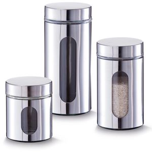 Produktbild für Vorratsglas Zeller 19947, mit Edelstahldeckel