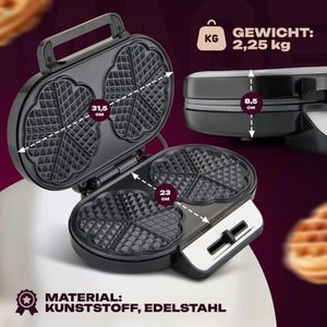 Produktbild für Waffeleisen Clatronic WA 3745, 1200 Watt