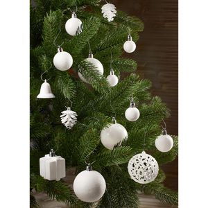 Produktbild für Weihnachtskugeln BRUBAKER 8000.01, creme weiß