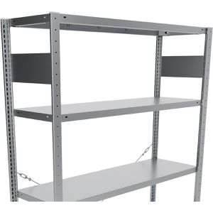 Produktbild für Schwerlastregal META-Regalbau 9900013270, 5 Metallböden