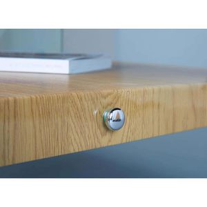 Produktbild für Couchtisch Inter-Link 50111014, aus Holz / Glas, wildeiche