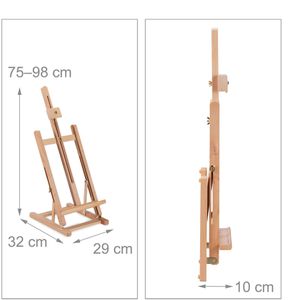 Produktbild für Staffelei Relaxdays 10038447 Tisch-Staffelei