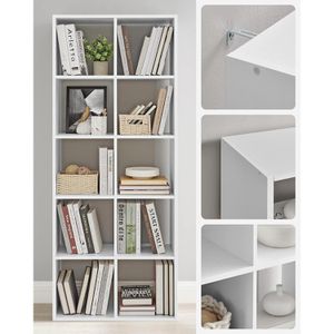 Produktbild für Bücherregal Vasagle LBC168T14, weiß