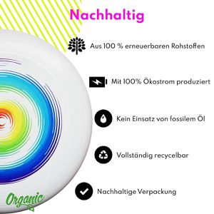 Produktbild für Wurfscheibe eurodisc Ultimate Rainbow Organic