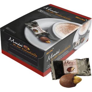 Hellma Schokobonbons Mandeln, in Schokoladen-Kakaohülle, 72g, 30 Stück
