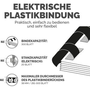 Produktbild für Bindegerät Fellowes Pulsar-E 300, A4, elektrisch