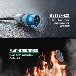 Produktbild für CEE-Adapter Absina 911008, Länge 0,5 m