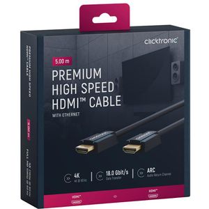 Produktbild für HDMI-Kabel Clicktronic 70305 HDMI 2.0, vergoldete Stecker