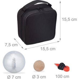 Produktbild für Boule-Set Relaxdays 100417900, 7-teilig