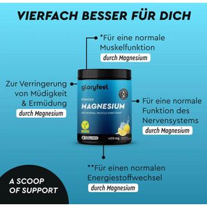 Produktbild für Magnesium gloryfeel Komplex, 600 g Pulver