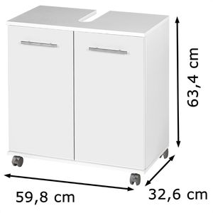 Produktbild für Waschbeckenunterschrank Schildmeyer Isola 702014, mit Rollen