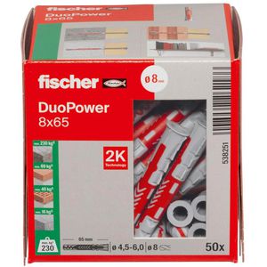 Produktbild für Dübel Fischer 538251, DuoPower 2 Komponenten-Dübel