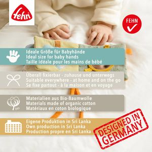 Produktbild für Motorikspielzeug Fehn 046076, Stoffbuch Schaf Natur