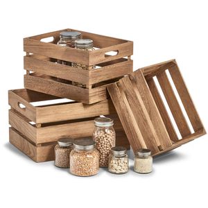 Produktbild für Holzkiste Zeller 15166 Aufbewahrungskiste, Holz