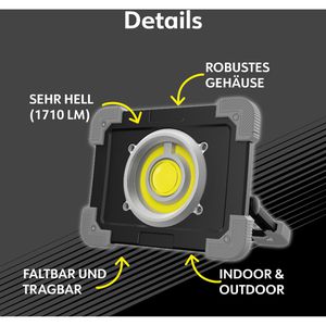 Produktbild für Baustrahler Müller-Licht Dallas, LED, mit integriertem Akku