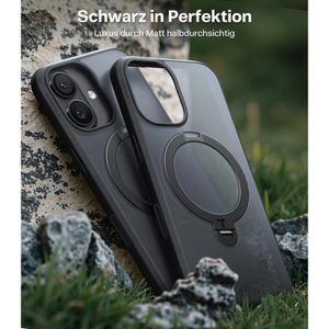 Produktbild für Handyhülle Torras Ostand Spin Series, MagSafe, schwarz