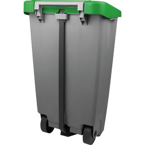 Produktbild für Mülleimer Helit H2405551 the step chief, grau/grün