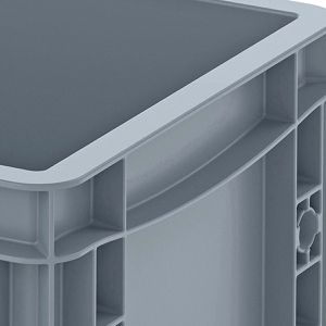 Produktbild für Eurobox AUER EG 32/17 HG, grau, 7,6 Liter