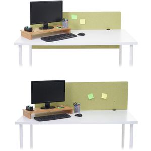 Produktbild für Tischtrennwand Mendler HWC-G75, grün